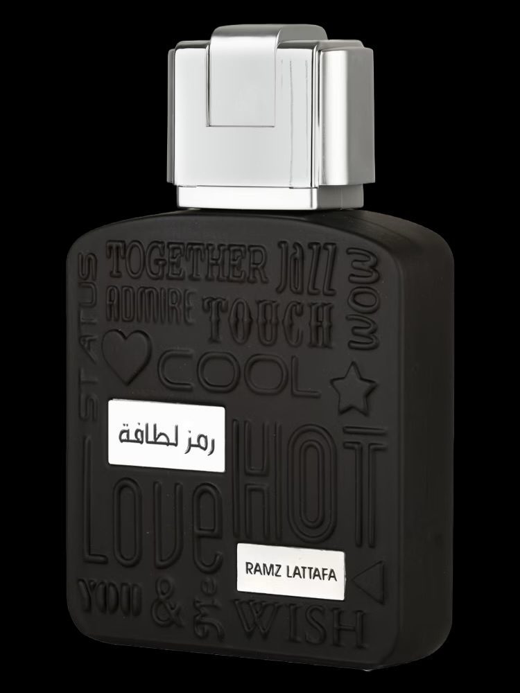 Lattafa Ramz Silver eau de parfum bottle