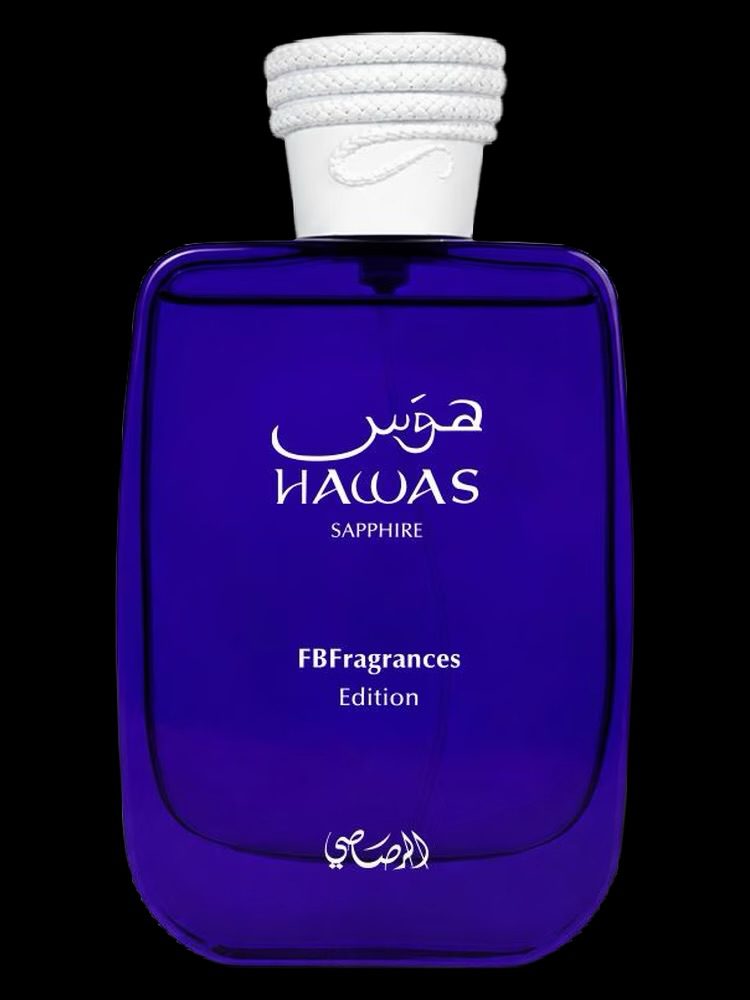 Rasasi Hawas Sapphire eau de parfum bottle